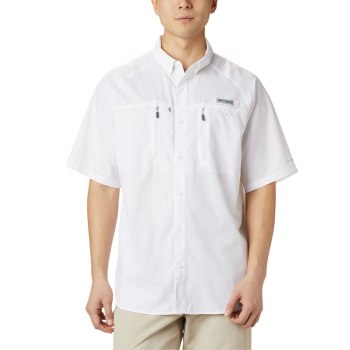 Columbia Overhemd Heren, PFG Terminal Tackle Short Sleeve Woven Wit, 82VHLOQJU